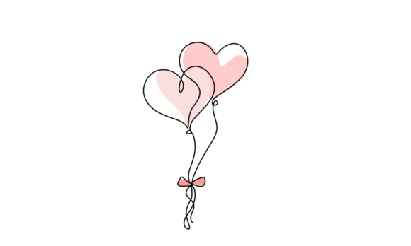 Animated Heart Shape Flying Balloon: Motion Graphics for Modern Love
