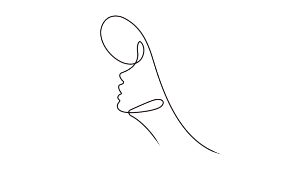 Animated Line Drawing of Women with Hats: A Study in Elegant Motion