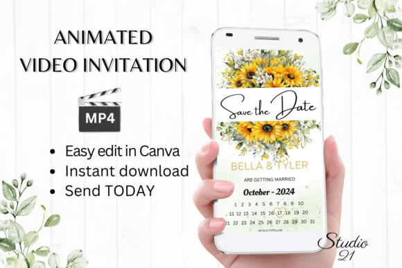Animated Save the Date W276B: Your Fast-Track to Stunning Digital Invitations