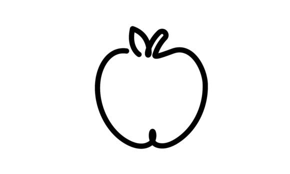Apple Healthy Fruit Line Animation: A Design Asset