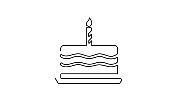 Beyond Typography: The Birthday Cake and Candle Continuous