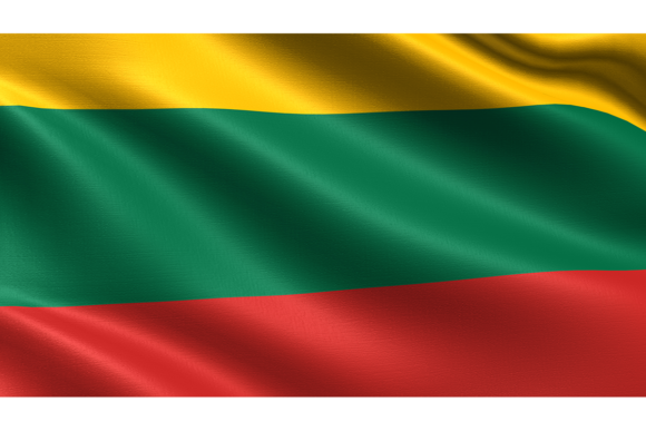 Lithuania Flag: Waving Fabric Texture for Dynamic Designs