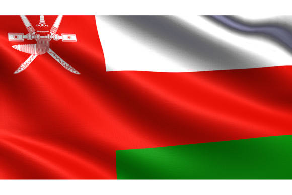 Oman Flag Waving Fabric Texture: A Designer’s Asset
