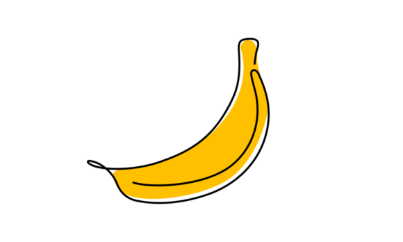 The Animated One Line Drawing of Banana: A Modern Design Essential