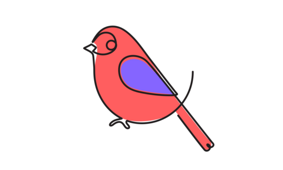 The Fluid Motion of Red Munia Bird Animation