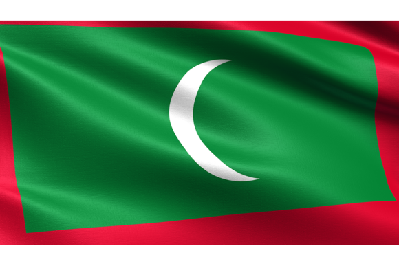The Maldives Flag: Waving Fabric Texture for Designers