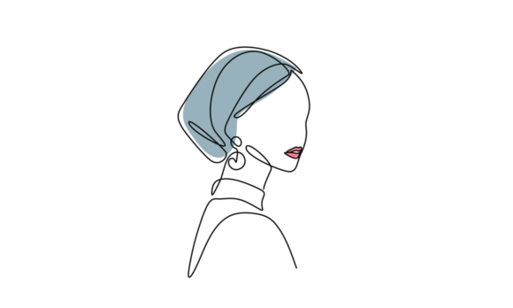 Woman with Scarf Animation: Graceful Motion Graphics